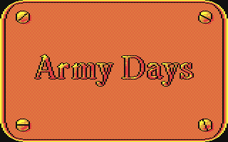 Army Days v1 Title Screen